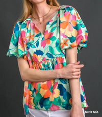 Umgee - Puff Sleeve Blouse