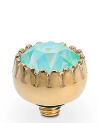 Qudo Women's London Topper 8mm in silky sage delite rosegold - women's jewelry - detail view