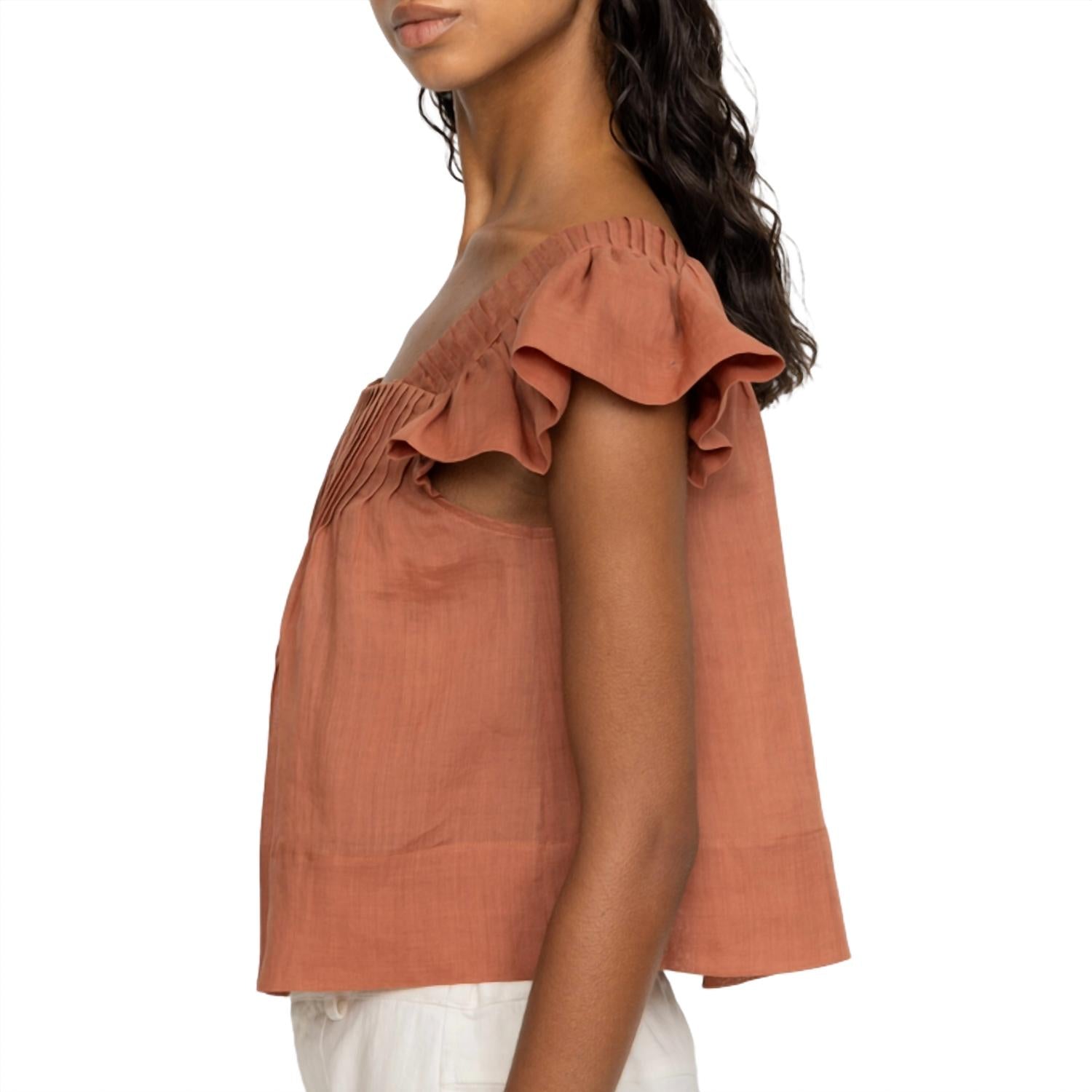 Sea - Risa Ramie With Poly Satin Tank Top