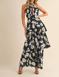 Klesis - Carrie Halter Neck Maxi Dress