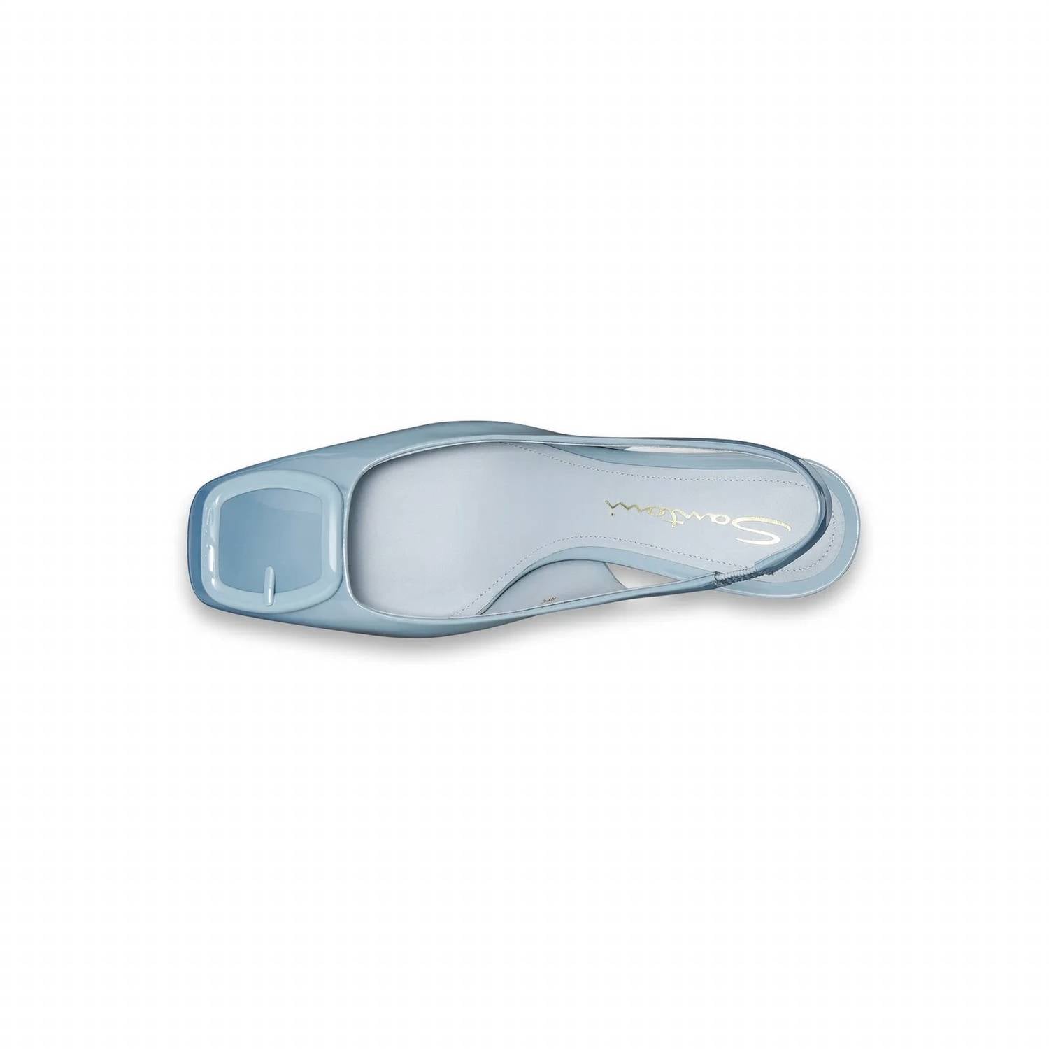 Santoni - Women's Patent Leather Slingback Mid-heel