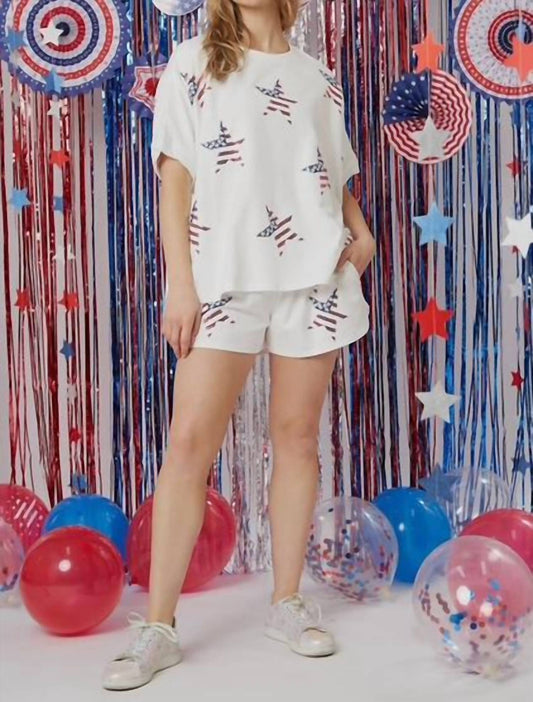 Fantastic Fawn - Sequin Star Shorts