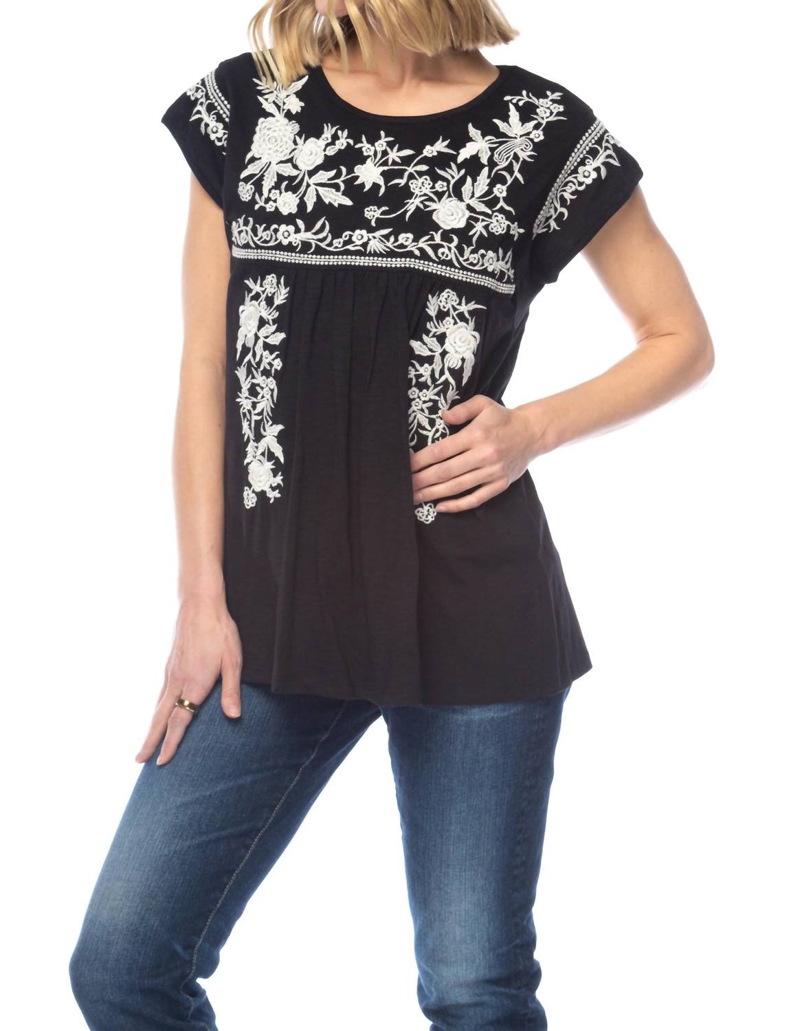 Tolani - Anice Cap Sleeve Blouse