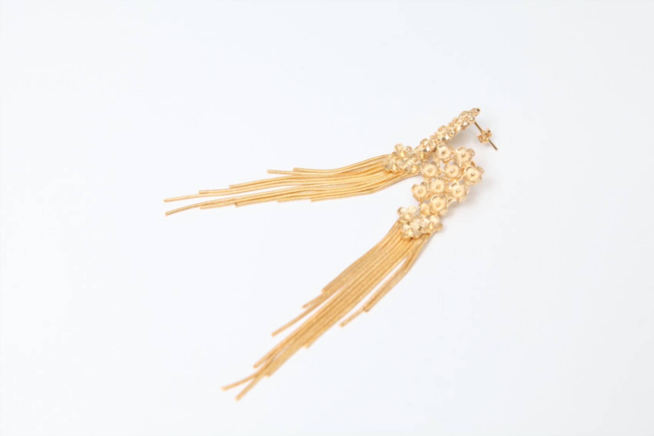 Avenue Chic - Women's Fringe Bouquet Earrings