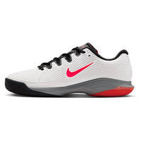 NIKE Women's Zoom Vapor 12 Hard Court Premium Tennis Shoes in white hot lava wolf grey - women's shoe - detail view