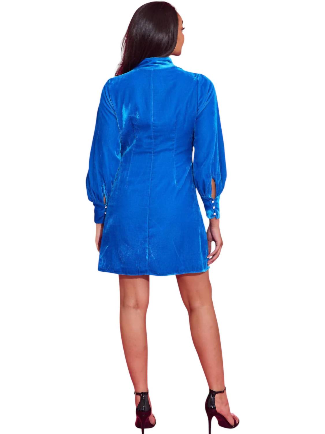 Alden Adair Gloria Dress in sapphire - women's dress - alternate view