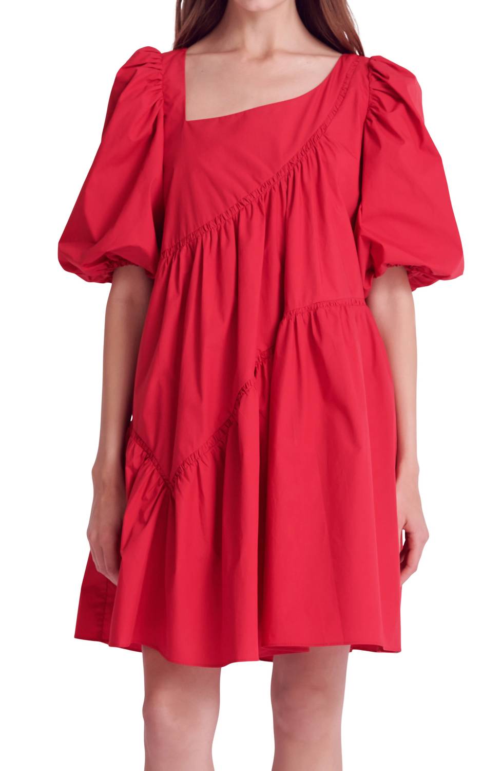English Factory - Asymmetric Poplin Sadie Dress