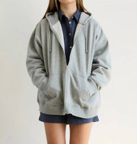 Golden - Arabelle Cotton Soft Fleece Zip Up Hoodie