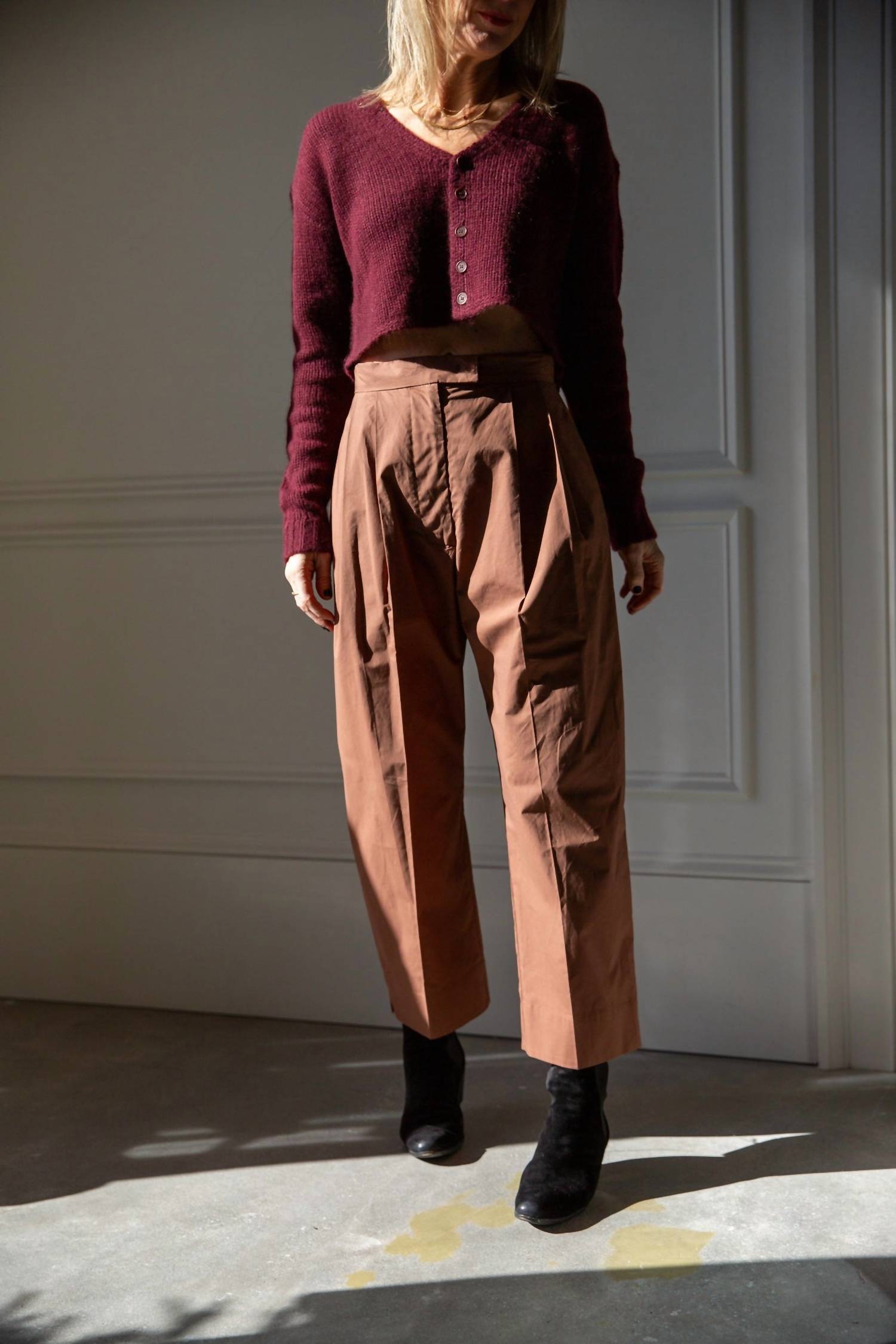 RACHEL COMEY Babar Straight Leg Pants in sienna - women's pants