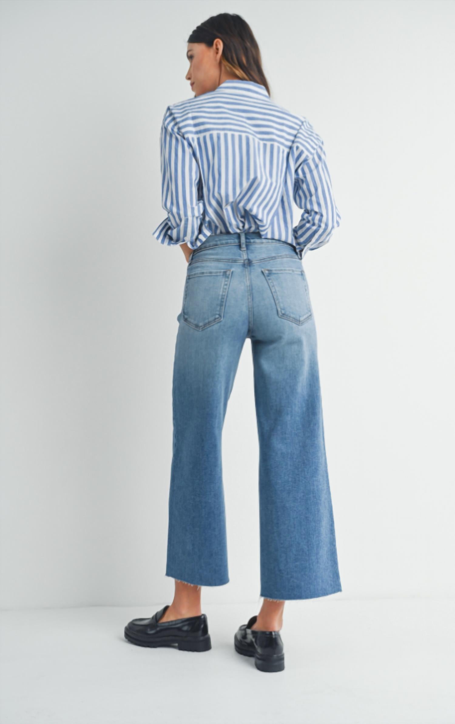 Just Black Denim - Scissor Cut Wide Leg