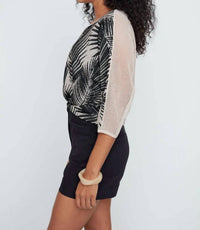 Renuar - Jacquard Palm Knit Sweater