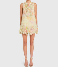Amanda Uprichard Glorianna Dress in endive multi - women's dress