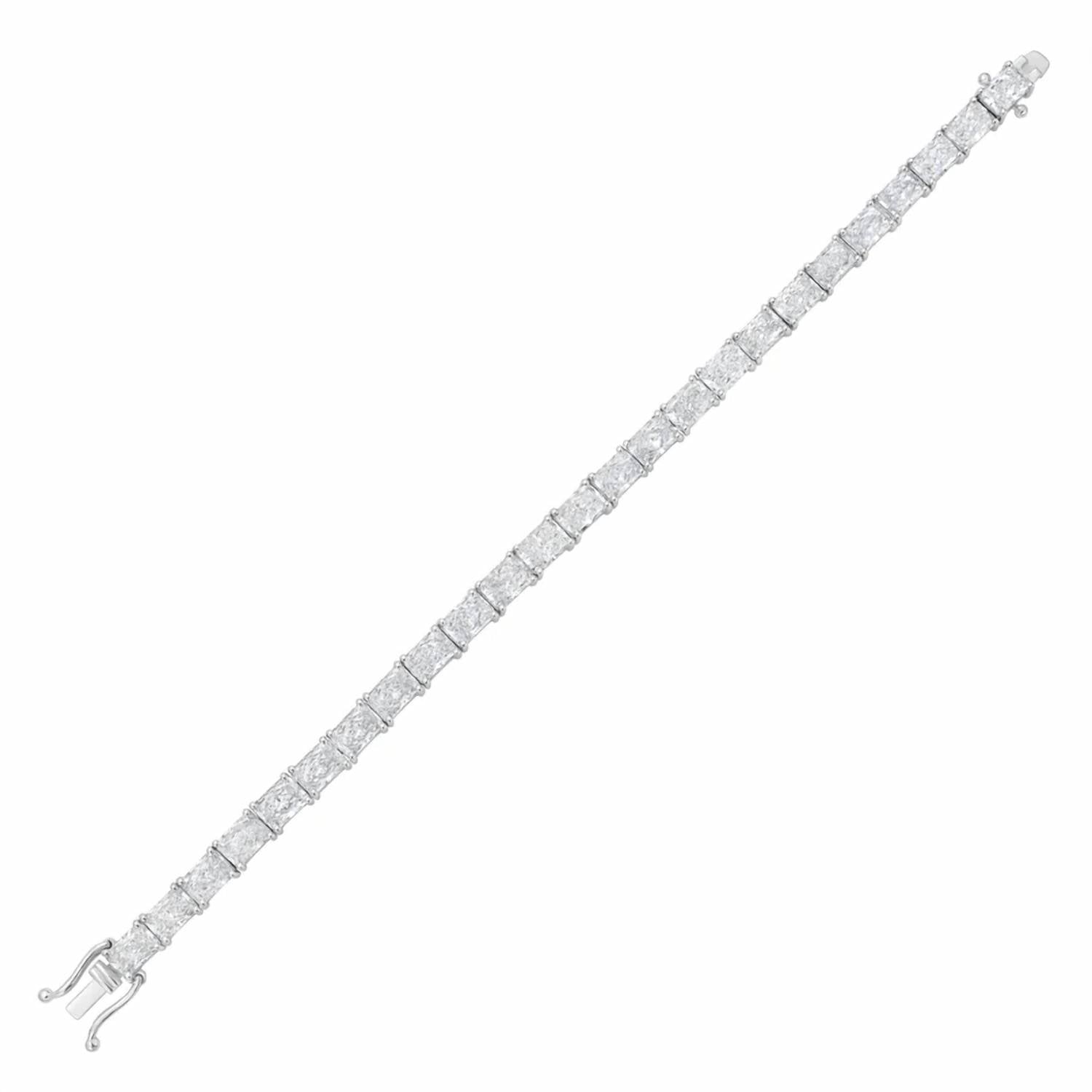 Diana M Jewels - Women's Radiant Lab-Grown Diamond Bracelet (48.00 Ct) - Signature