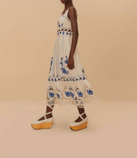 Farm Rio - Richelieu Sunflower Midi Dress
