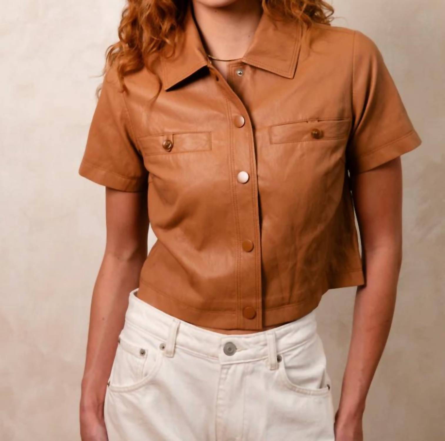 Central Park West - Chelsea vegan cropped jacket