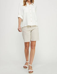 Allie Rose - Long Sleeve Roll Tab Dolman Shirt