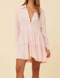 Tiered Shirt Dress