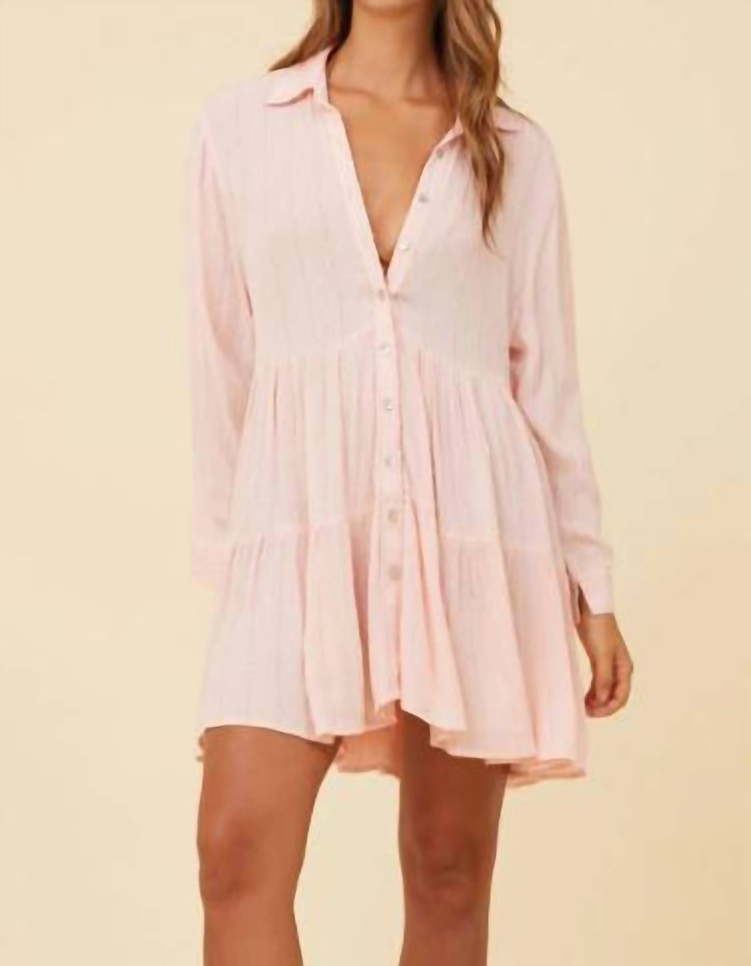 Tiered Shirt Dress