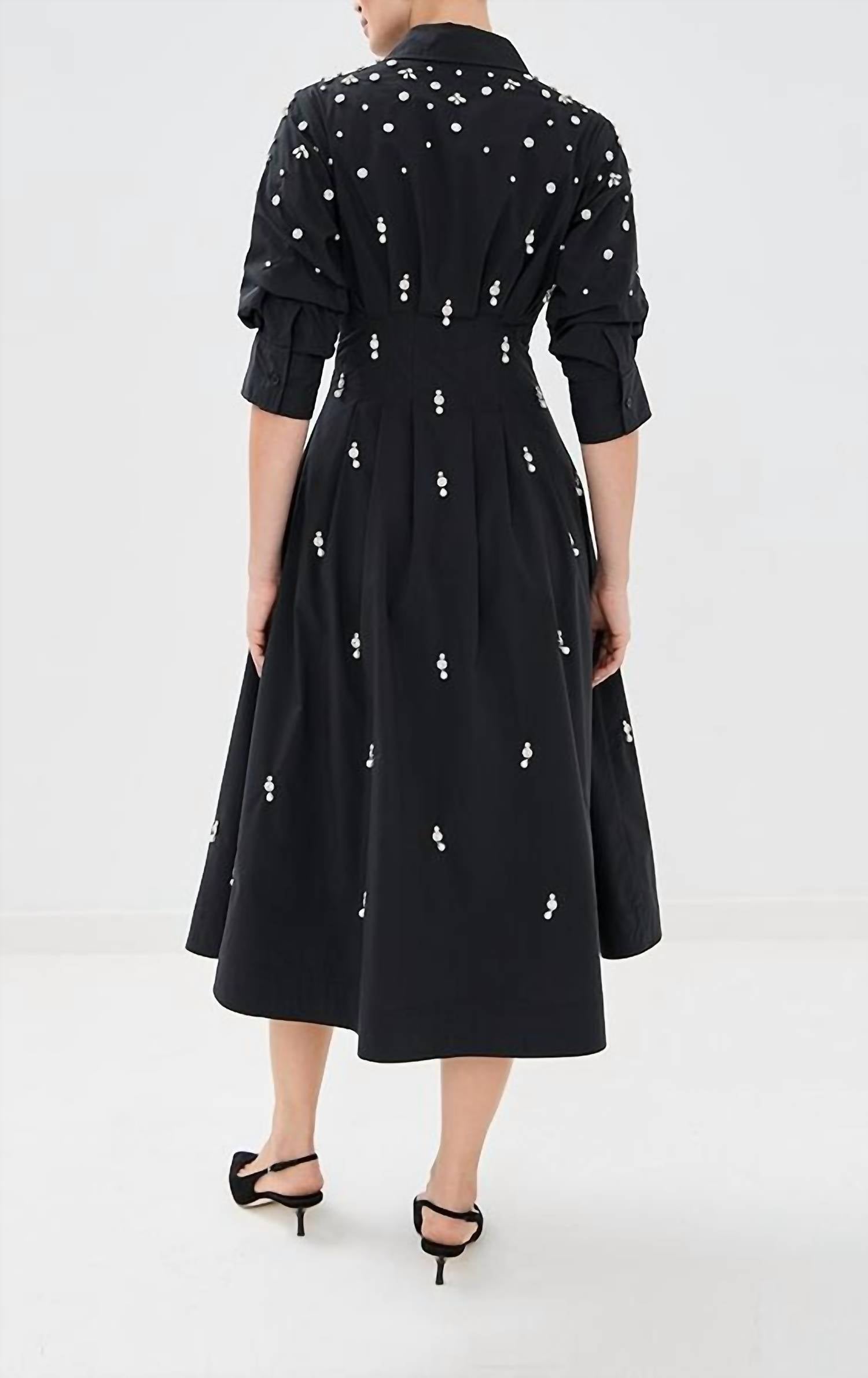 Simkhai - Jazz Embellished Pintuck Midi Dress