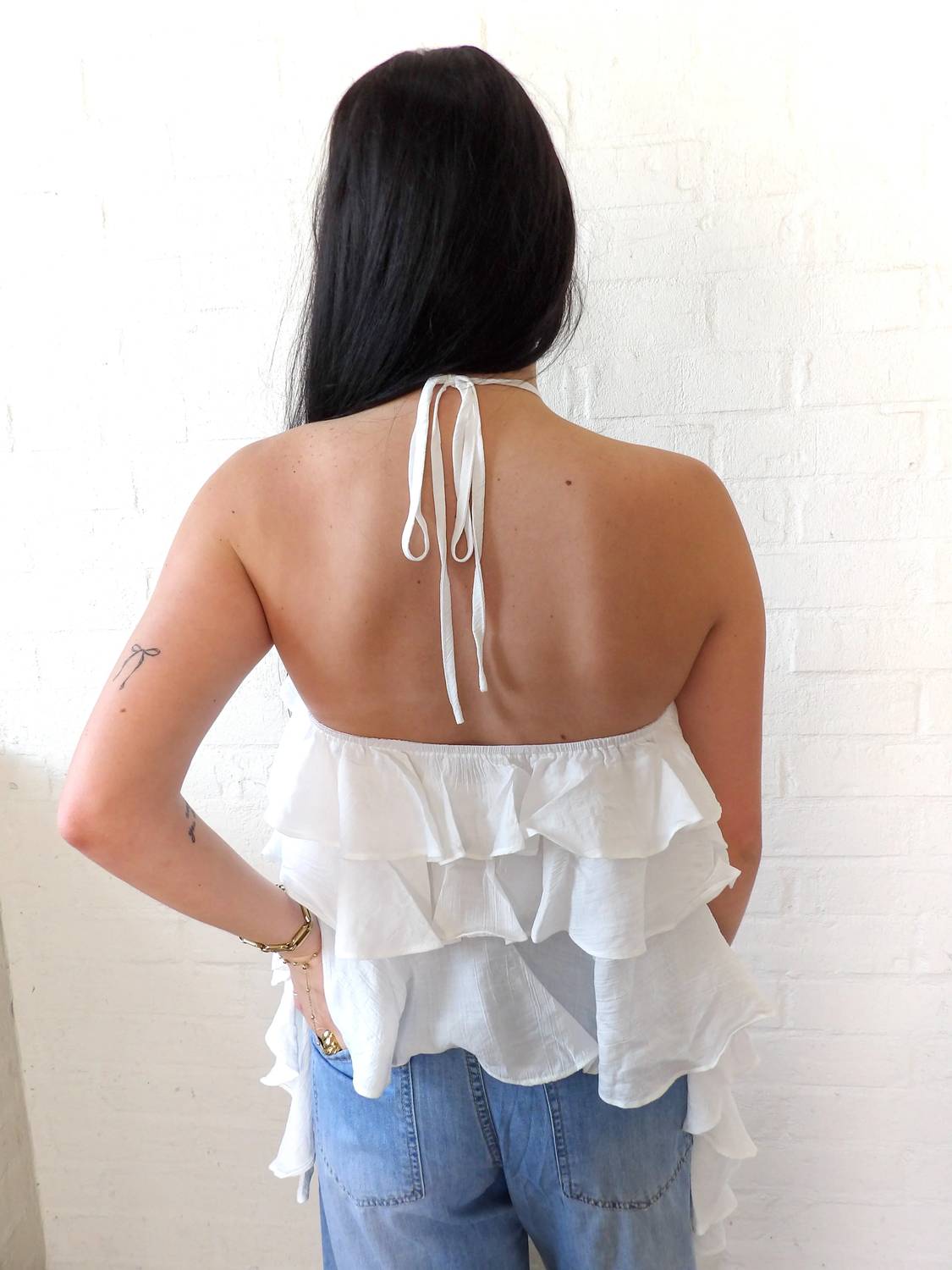 Pretty Garbage - The Bori Frill Halter Top