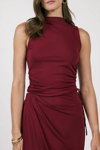 Sage The Label - Fiery Spirit Ruched Knit Top