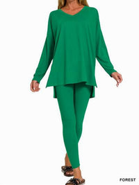 Zenana - V Neck Lounge Sets