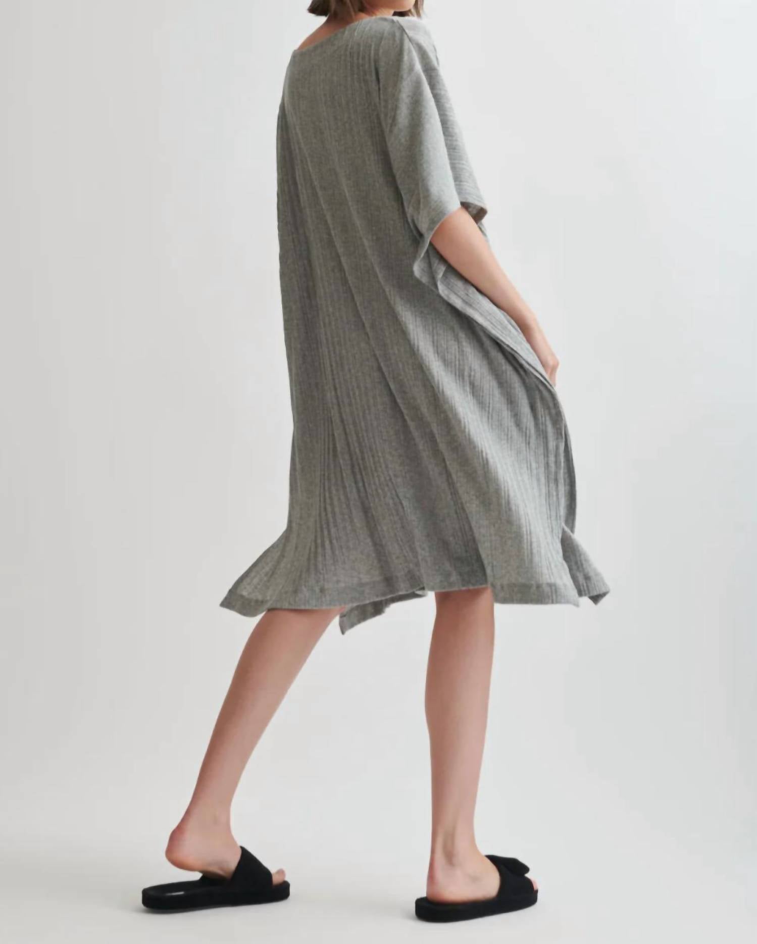 Skin - Rosa Ribbed Bateau-neck Midi Caftan