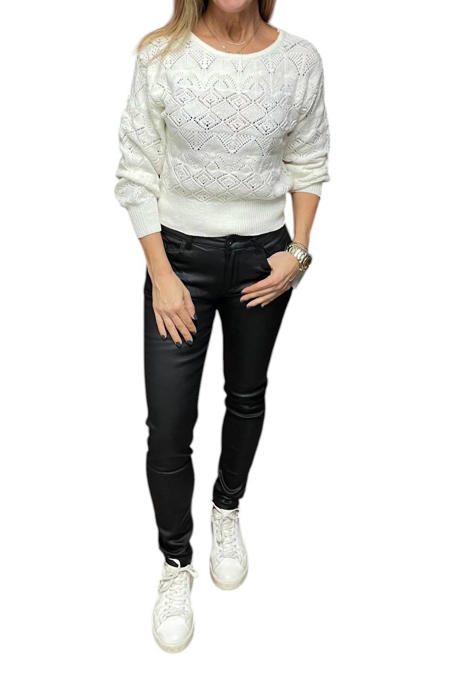 Femme Fatale - Sheena Faux Leather Five Pocket Pants