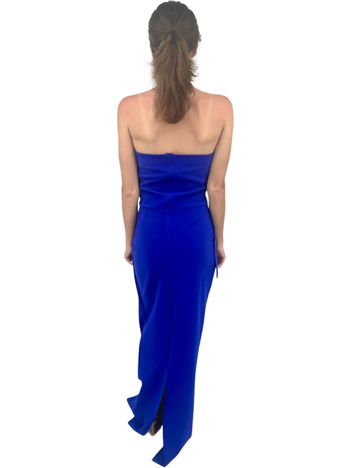 Chiara Boni - Miya Long Zip Jersey Gown