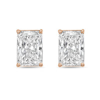 Diana M Jewels - Women's Radiant Lab-grown Diamond Stud Earrings (1.00 Tcw) - Delicate