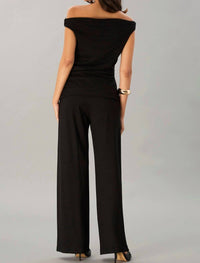 Lola & Sophie Luxe Ponte Pull On Pants in black - women's pants - alternate view