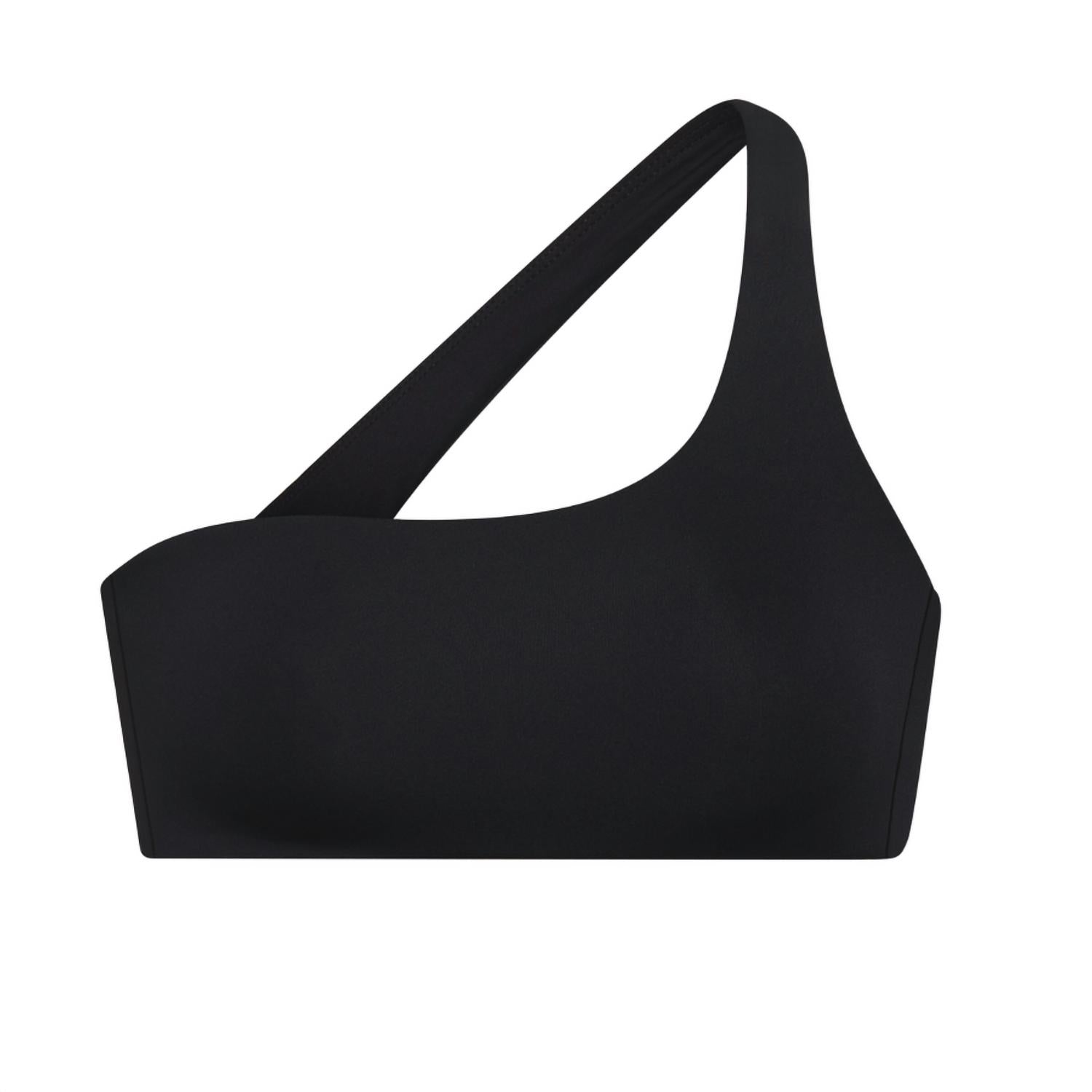 Left On Friday Women’s Offshore One Shoulder Top Swimwear in jet black - women's swimwear - view 4