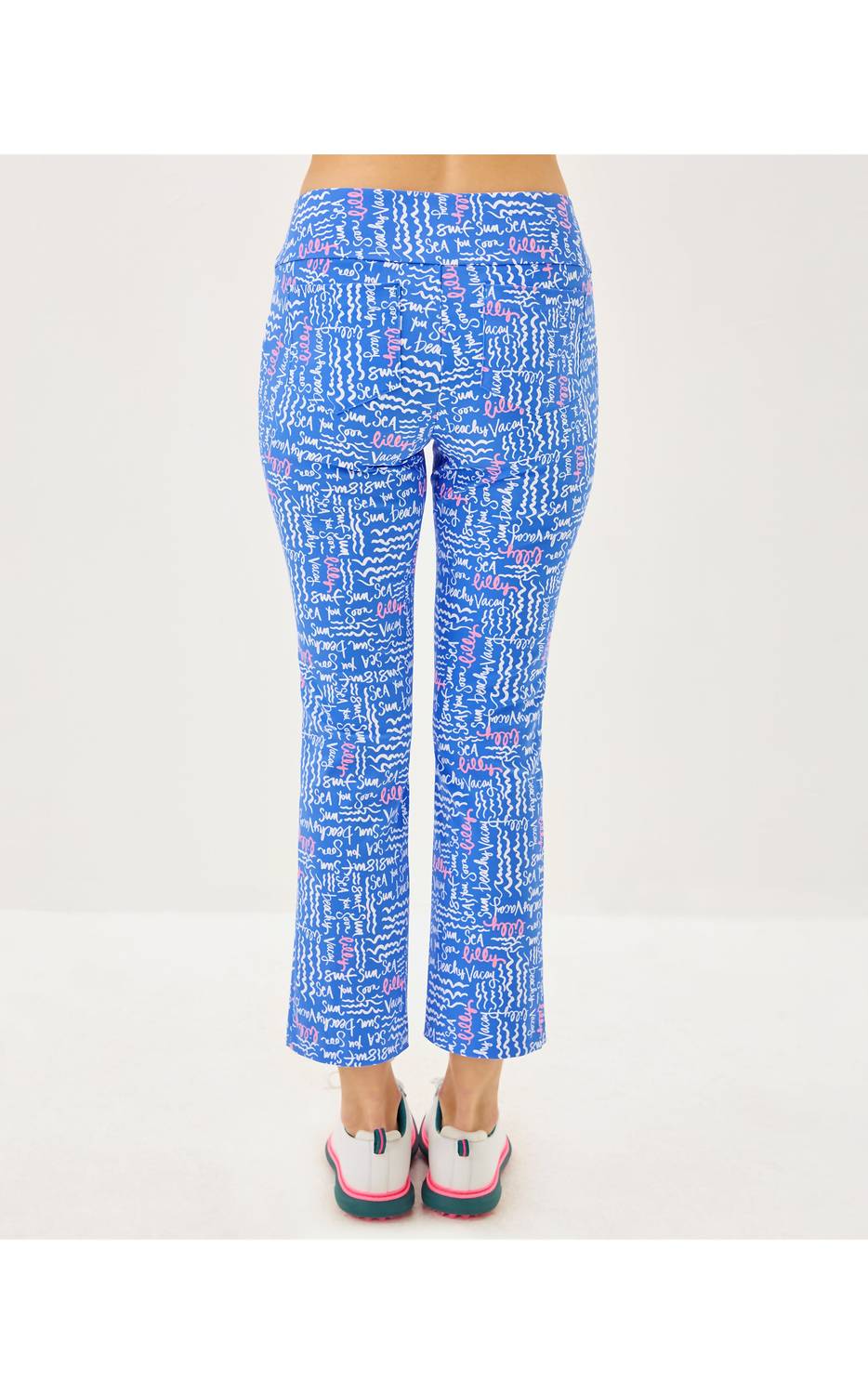 Lilly Pulitzer Upf 50+ Corso Kick Flare Pants in seacrets - women's pants - alternate view