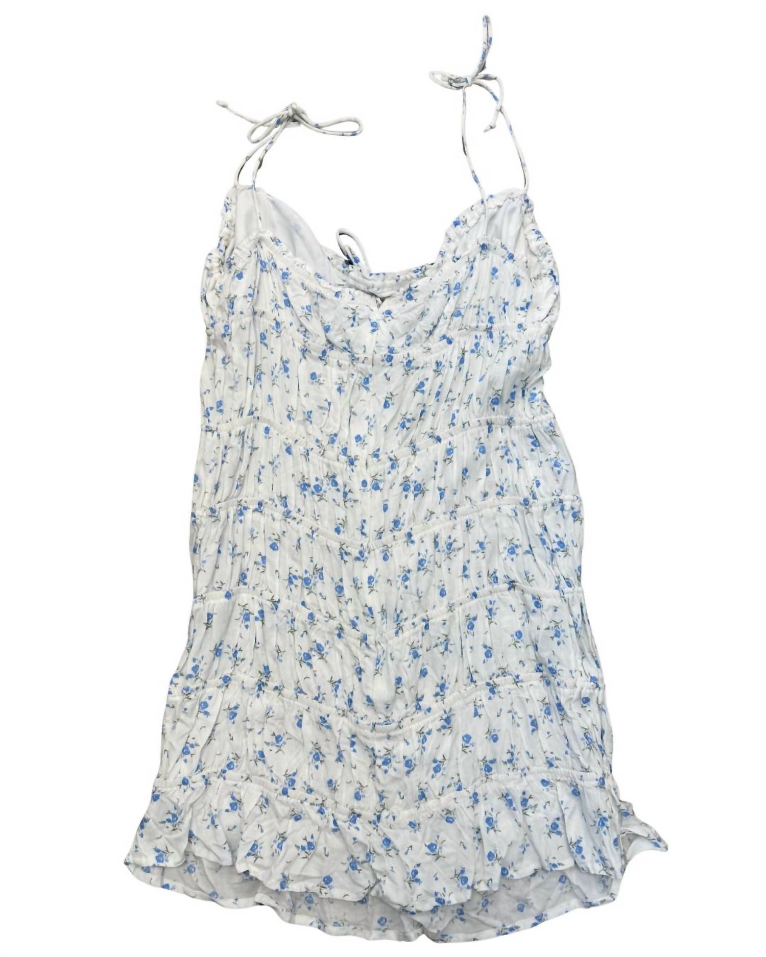 Sky To Moon - Women's Floral Tiered Mini Dress
