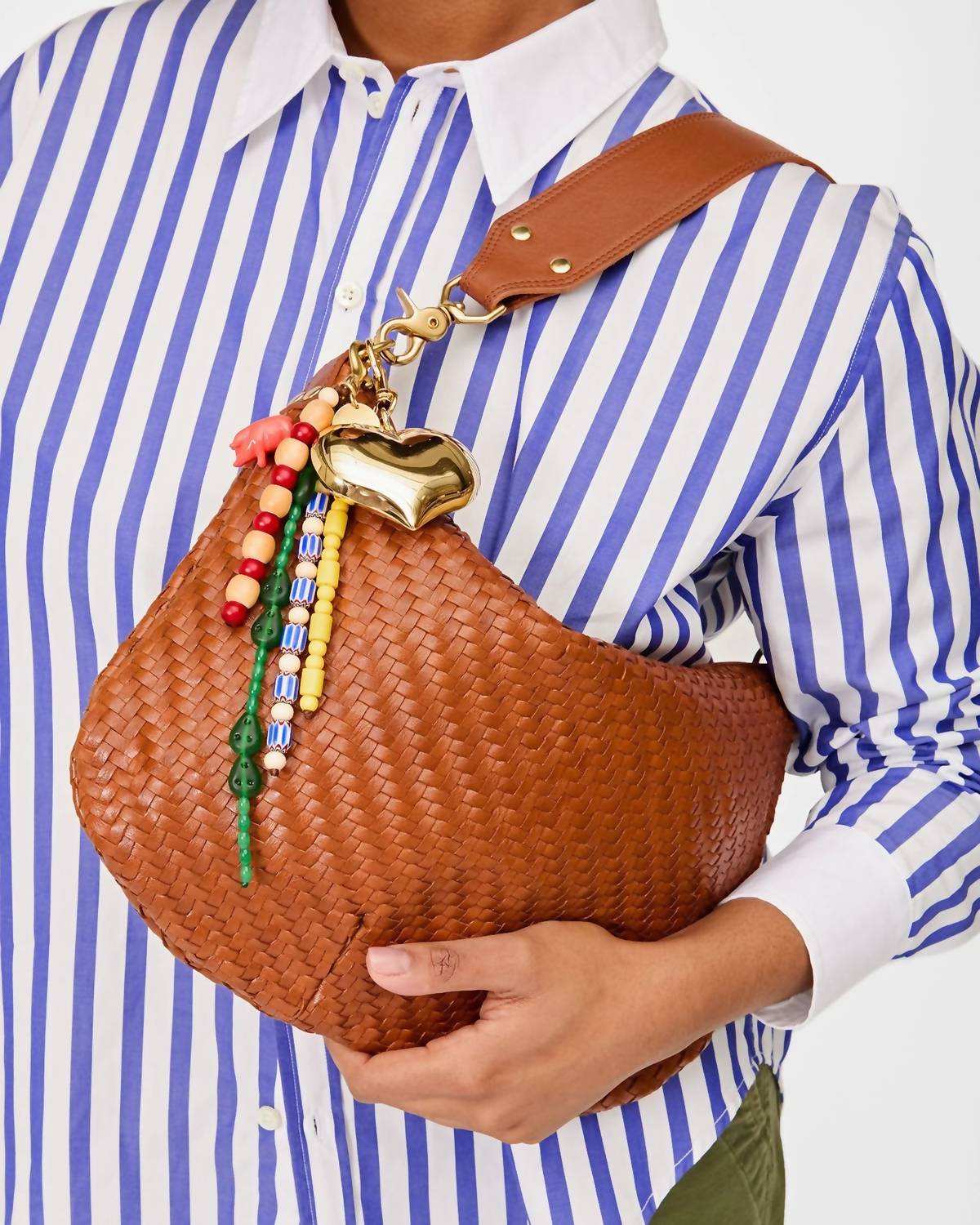 Clare V. - Women's Grand Mylar Heart Fob Bag Charm