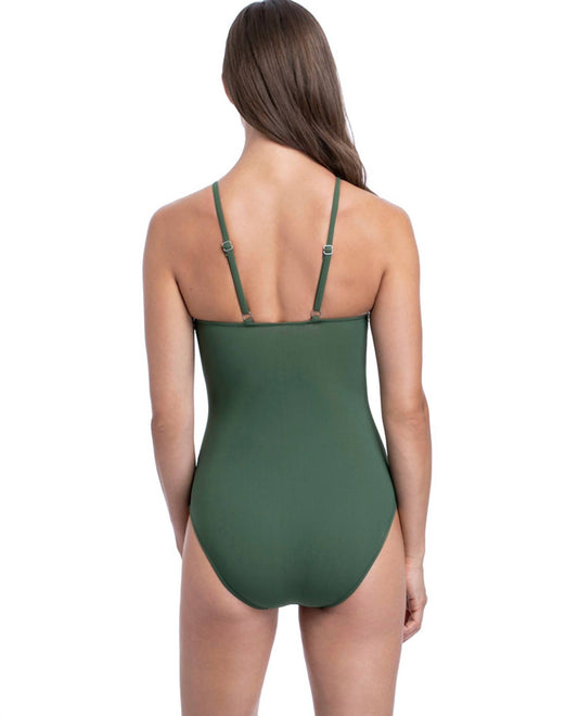 Profile By Gottex - High Neck Key Hole One Piece Swimsuit