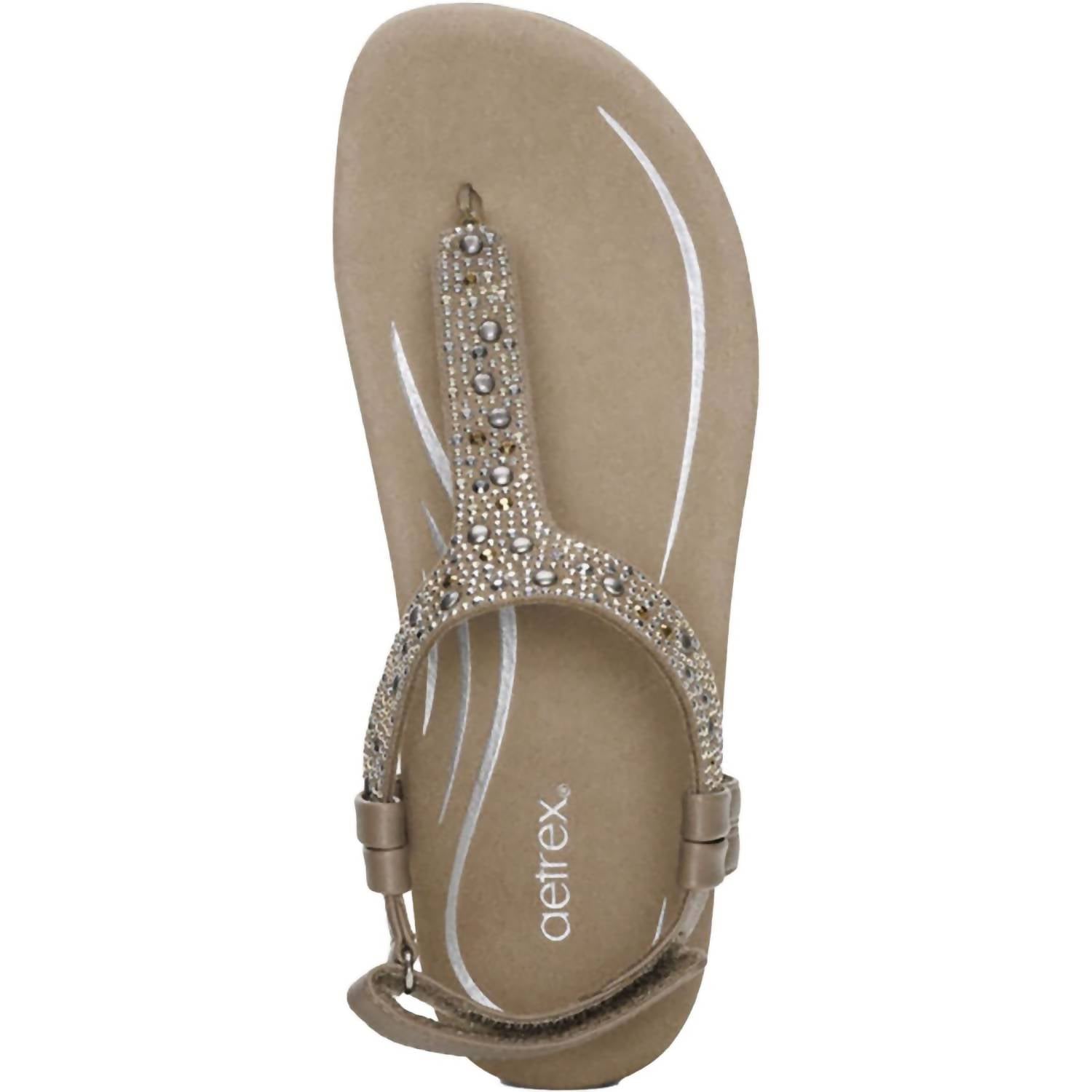 Aetrex - Women's Marni With Embellishments Synthetic Sandals