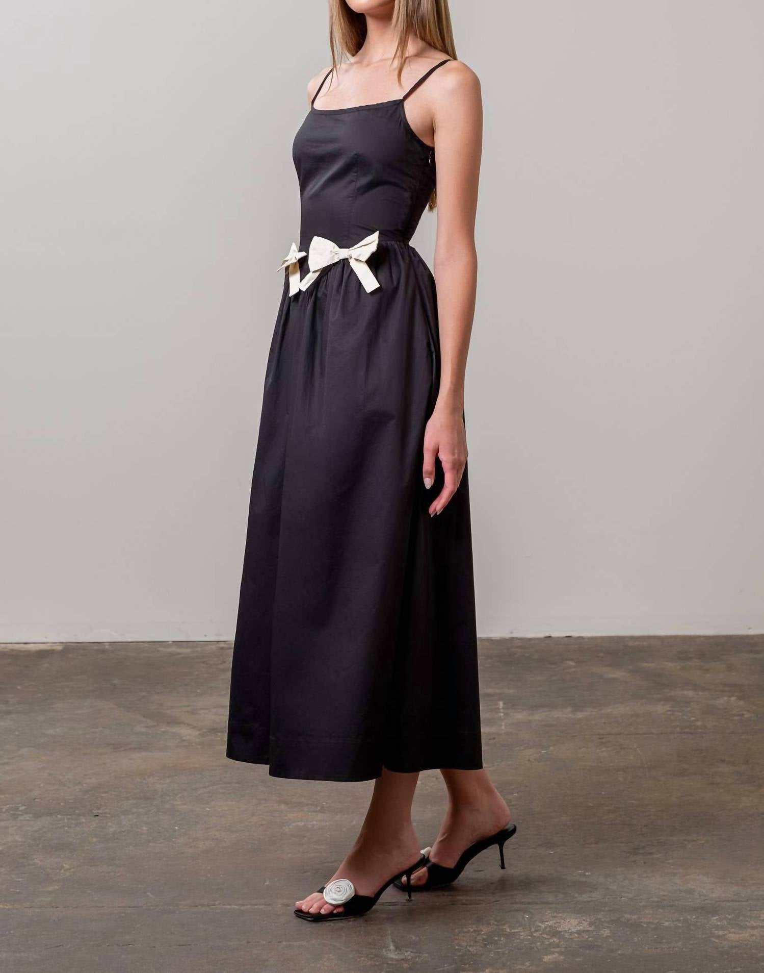 Moon River - Ribbon Midi Dress