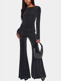 Show Me Your Mumu Bowie Bells Pant in black dancing queen shine - women's pants
