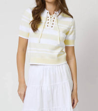 Central Park West - Birdie Lace Up Tee