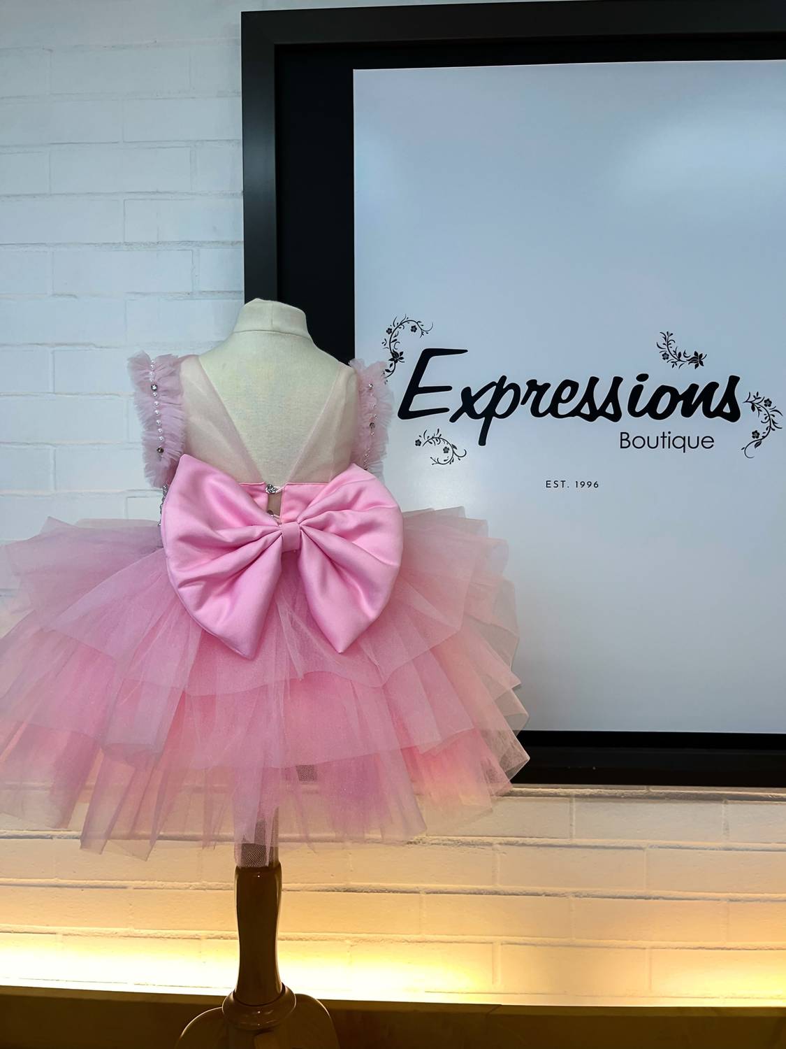 Eda Baby - Girl's Illusion With Tulle Skirt Scattered