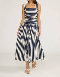 Lucy Paris - Georgie Gathered Midi Dress