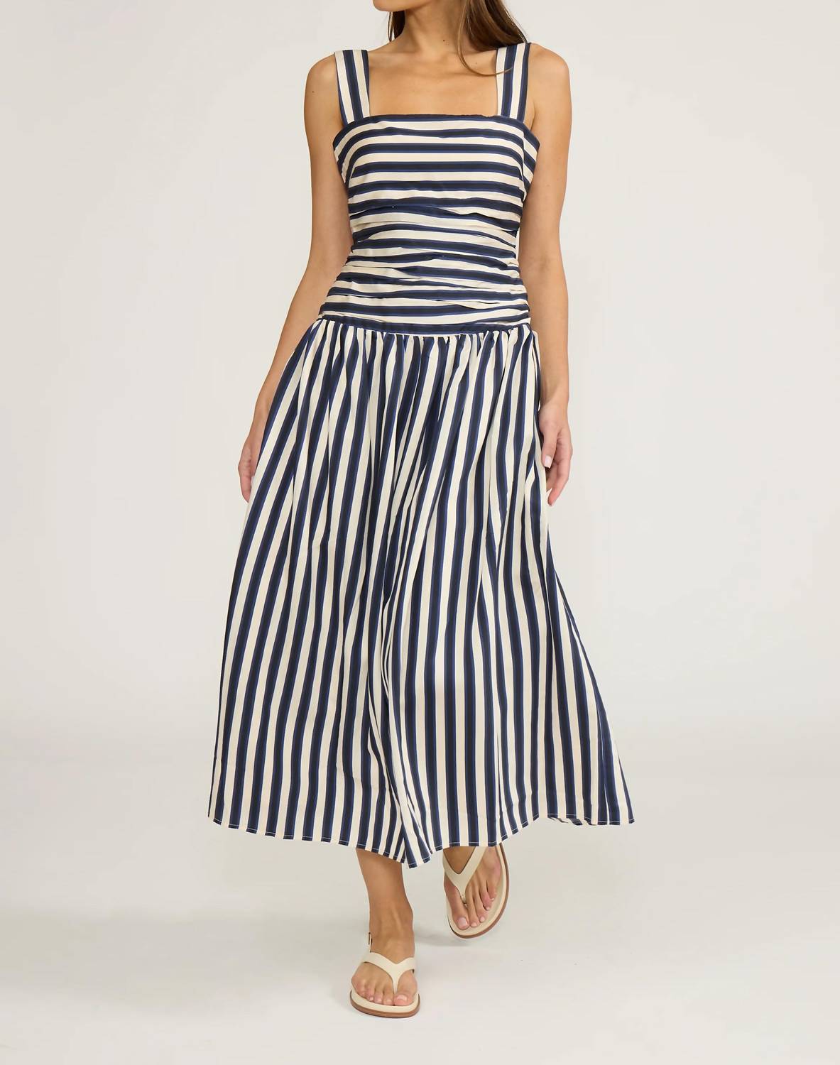 Lucy Paris - Georgie Gathered Midi Dress