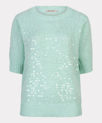 Esqualo - Sivine Sequin Short Sleeve Sweater