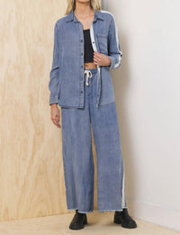 Vintage Havana - Everly Tencel Shirt With Contrast Taping