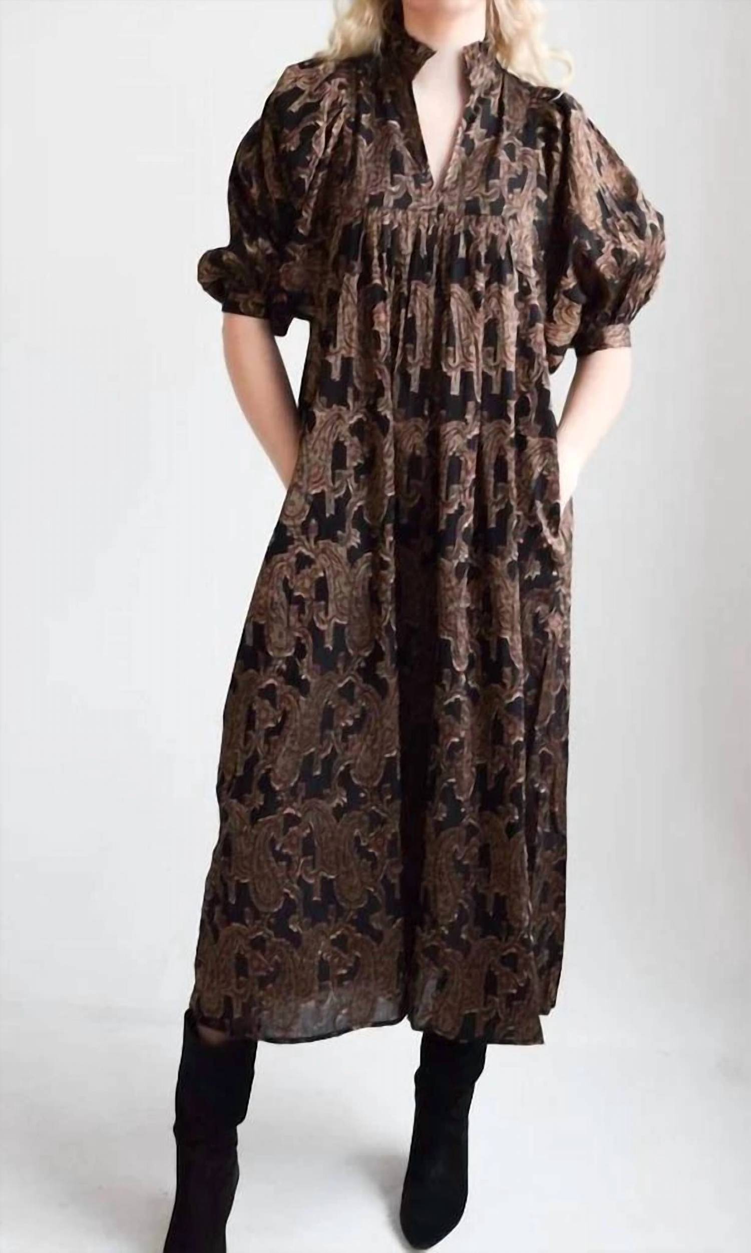 Never A Wallflower - High Neck Midi Dress