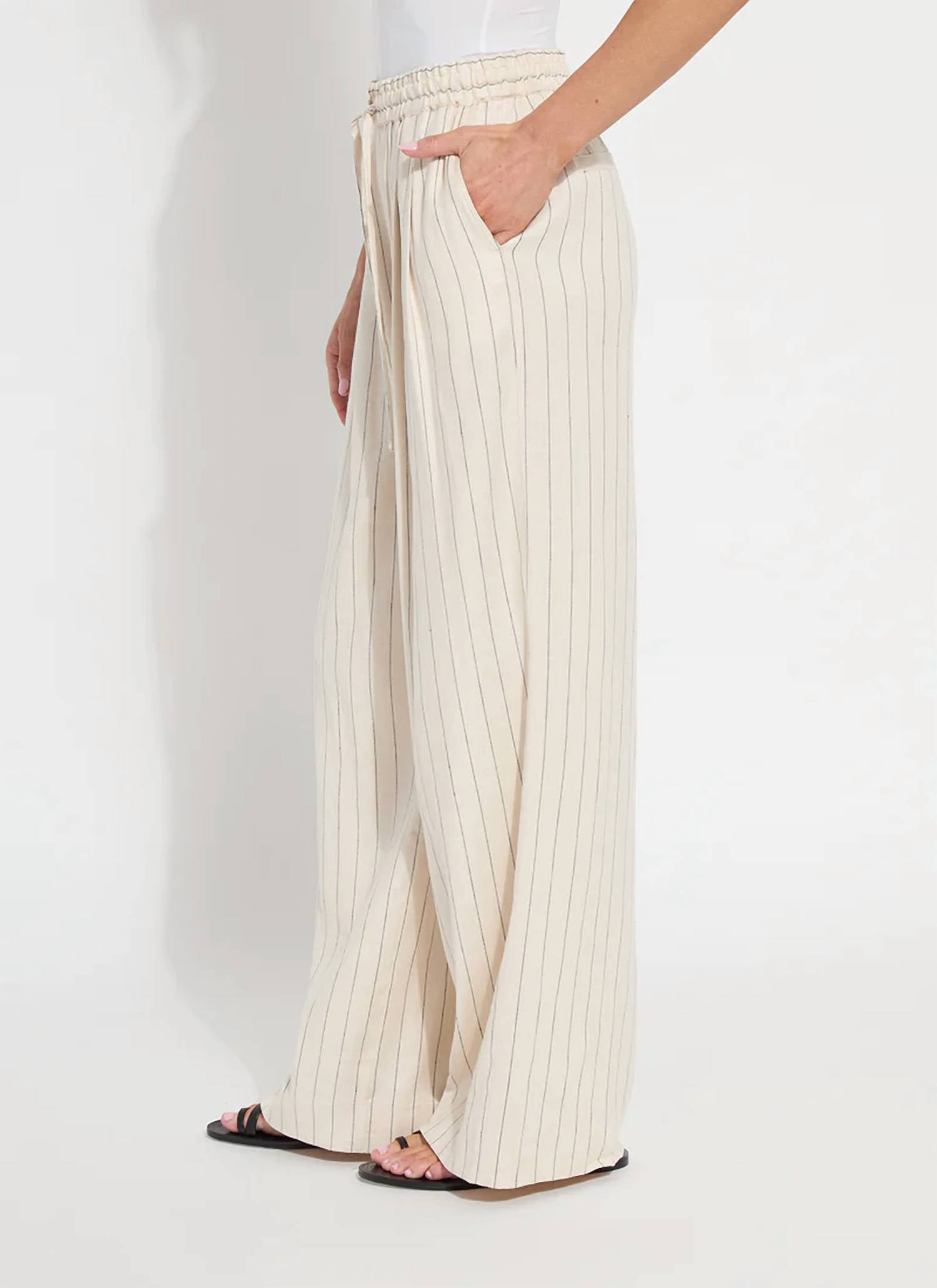 Lysse - Iria Pleated Drawstring Wide Leg Pant