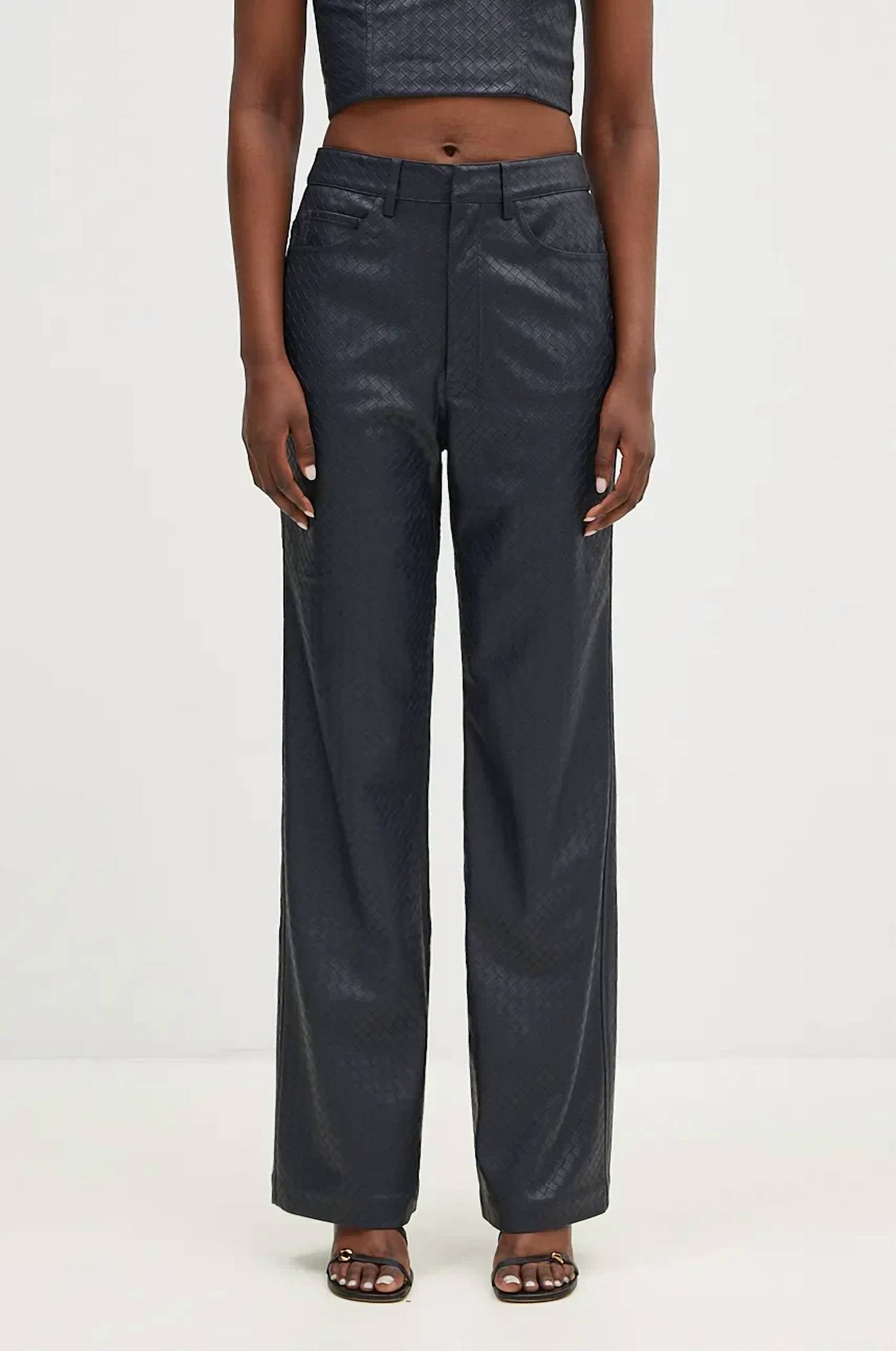 Rotate - Rotie Faux Leather Pants