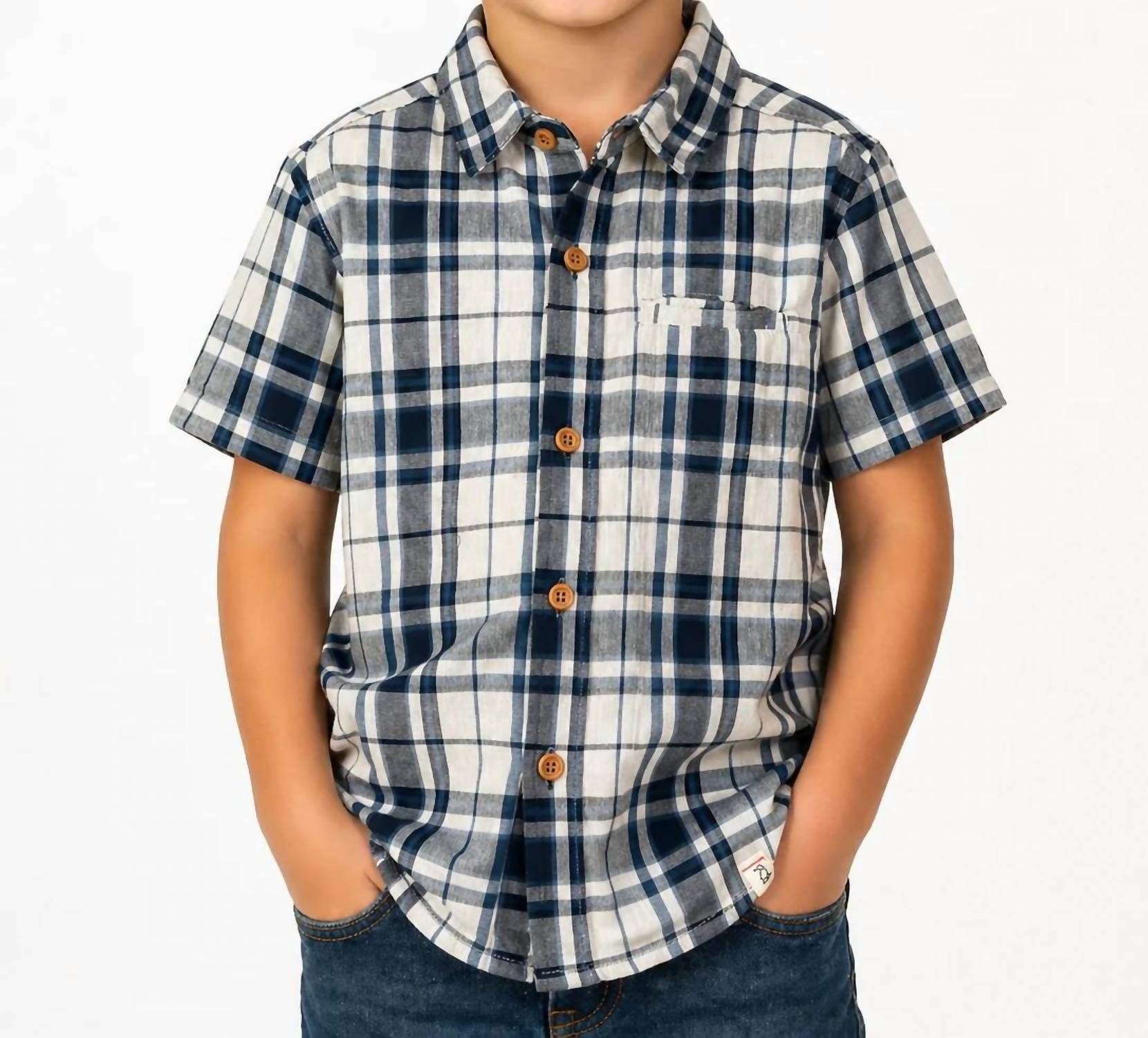 Me & Henry - Short Sleeve Plaid Shirt
