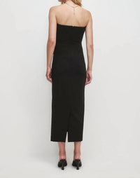 Favorite Daughter Long Willow Strapless Midi Dress in black - women's dress - alternate view